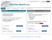 Tablet Screenshot of marches-demat.com